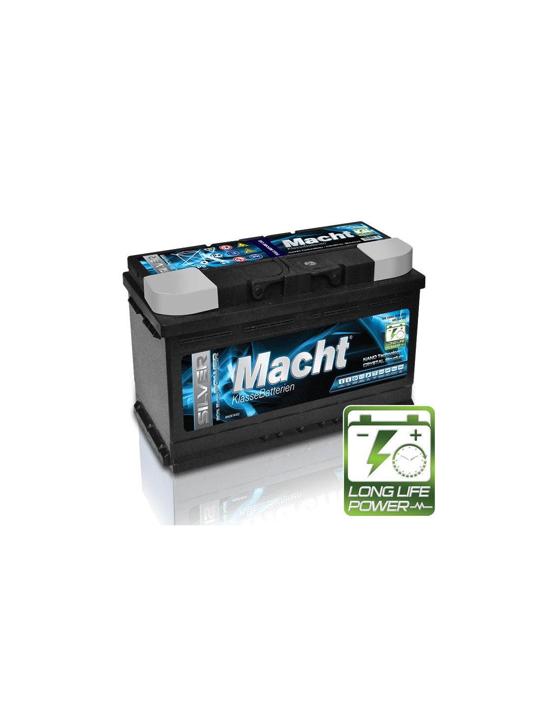 MACHT SILVER POWER 12V 100 Ah (920 A  353x175x190) 25877