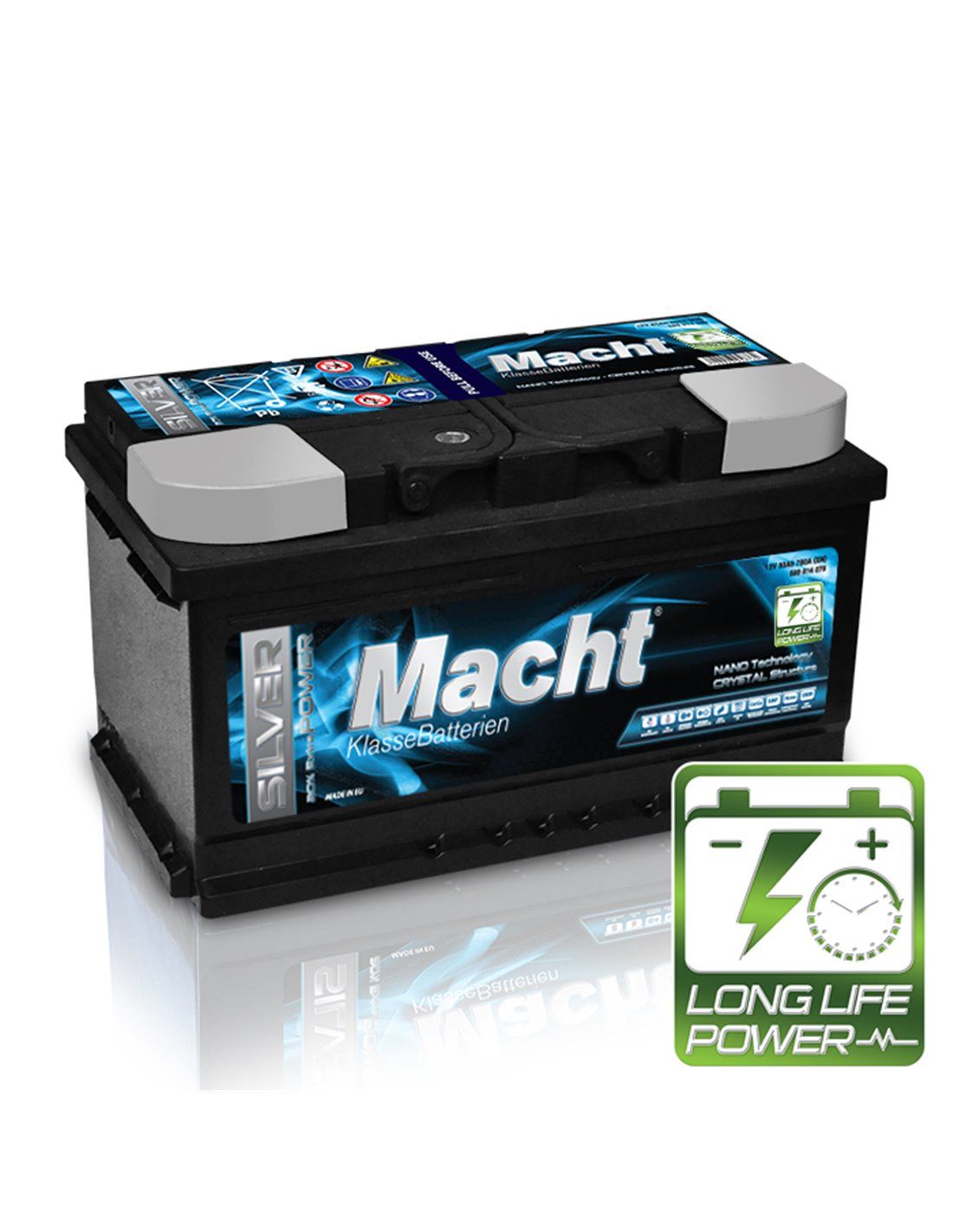 MACHT SILVER POWER 12V 80 Ah (780 A  315x175x175) 19544