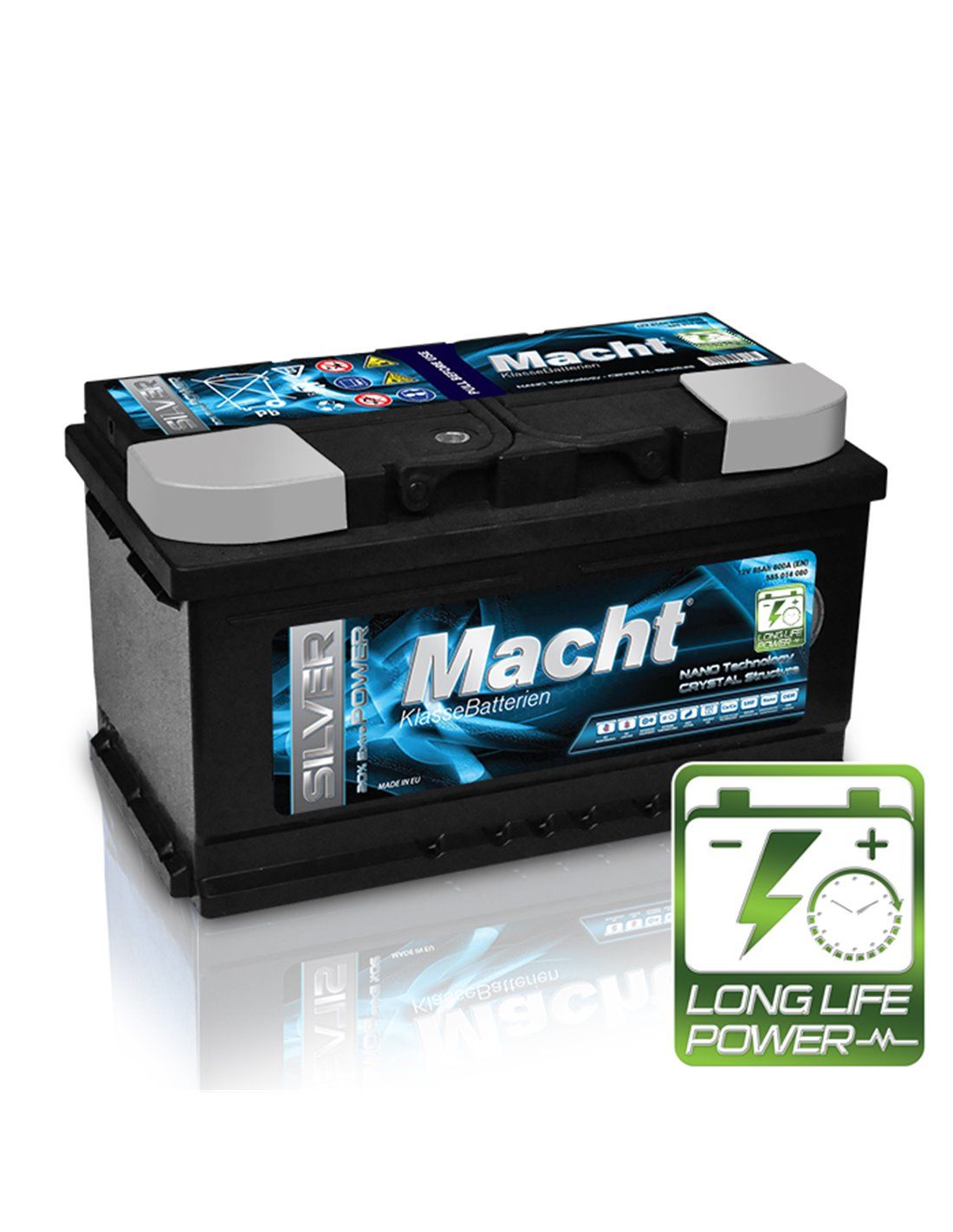 MACHT SILVER POWER 12V 85 Ah (800 A  315x175x175) 25876