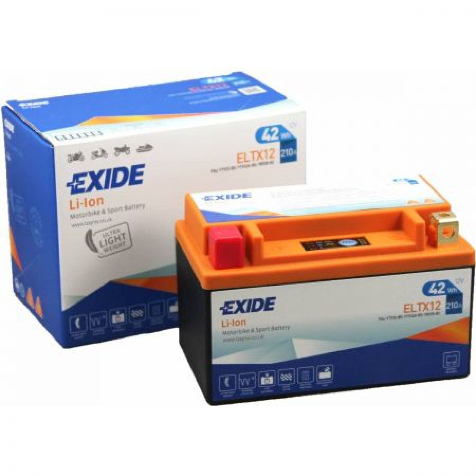 Baterie moto EXIDE Lithium 42 Wh si 210 A 150x87x93 mm