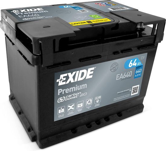 Baterie auto EXIDE 64 Ah 242x175x190 mm