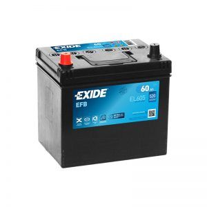 Baterie auto EXIDE EFB 60 Ah asiatică 230x173x222 mm Start Stop + st