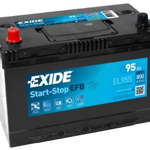 Baterie auto EXIDE EFB 95 Ah asiatică 306x173x222 mm Start Stop + st