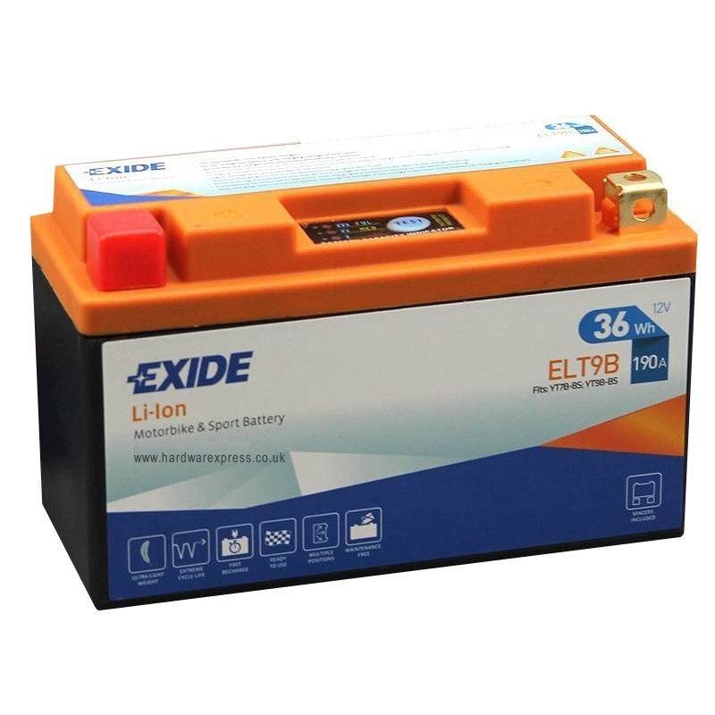 Baterie moto EXIDE Lithium 36 Wh si 190 A 150x66x93 mm