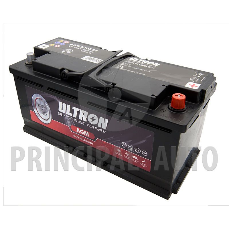 Baterie auto ULTRON Start Stop AGM 105 Ah 393x175x190 mm