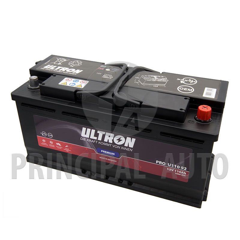 Baterie auto ULTRON Premium 110 Ah 394x175x190 mm