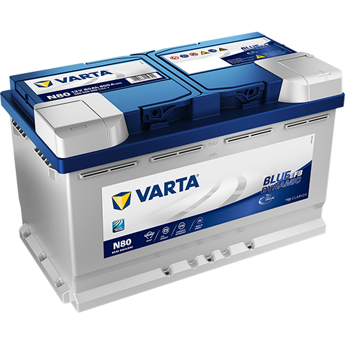 Baterie auto VARTA Start Stop EFB 80 Ah, dim: 315x175x190 mm