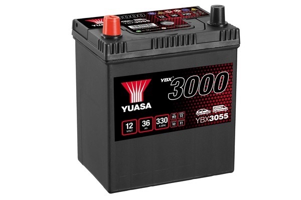 YUASA 3000 ASIA 36Ah 330A Borna Inversa (187x127x227) YBX3055