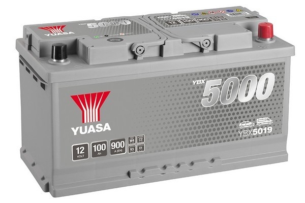 YUASA 5000 SILVER 100Ah 900A (353x175x190) YBX5019