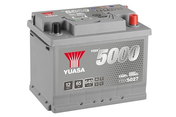 YUASA 5000 SILVER 65Ah 640A (243x175x190) YBX5027