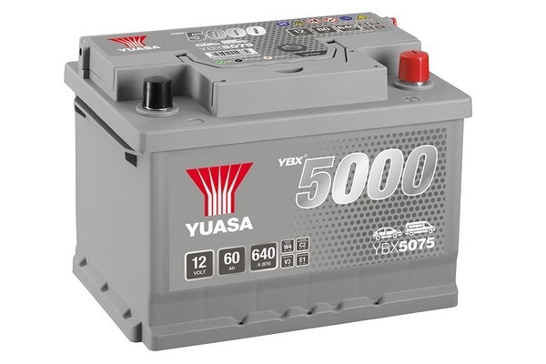 YUASA 5000 SILVER 60Ah 640A (243x175x175) YBX5075