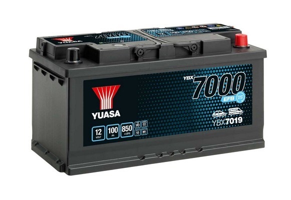 YUASA 7000 EFB 100Ah 850A (353x175x190) YBX7019