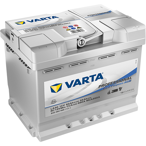 VARTA Professional Dual Purpose AGM Gel 60 Ah, dim: 242x175x190 mm