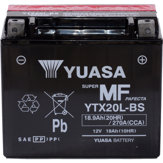 Baterie moto Yuasa AGM 12V 18,9Ah (YTX20L-BS)